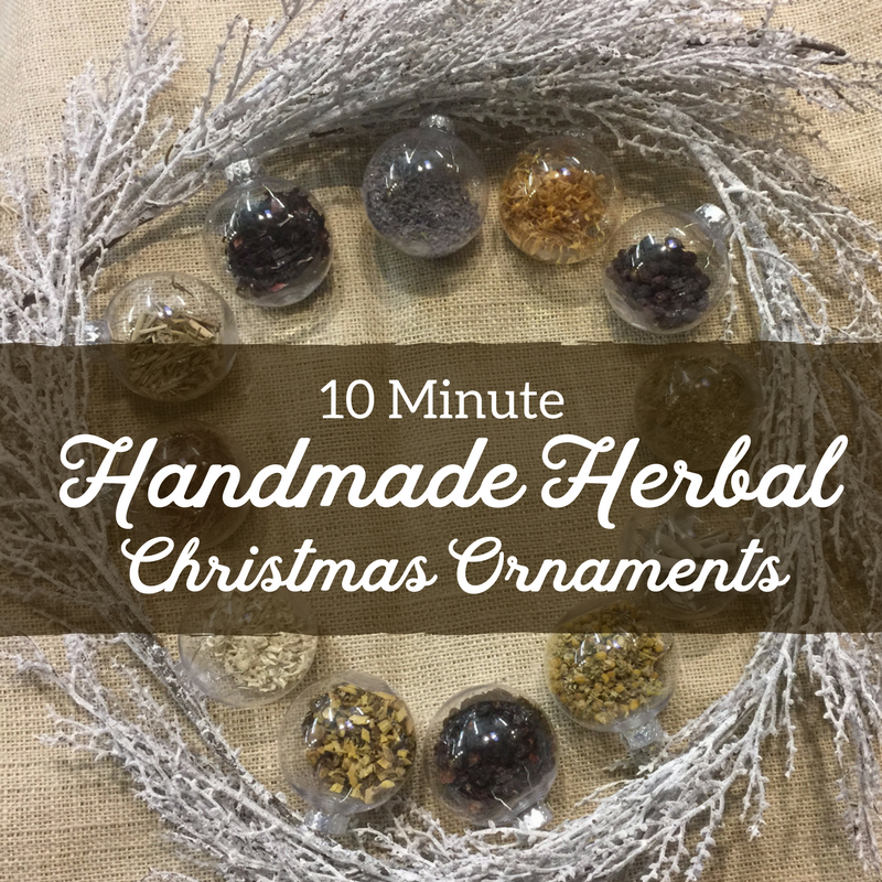 10 Minute Herbal Christmas Ornaments
