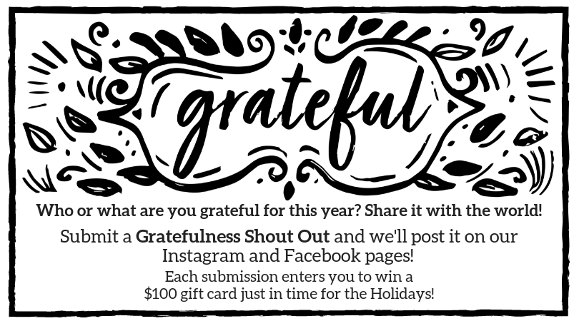 Gratefulness Shout Out Campaign Starts!