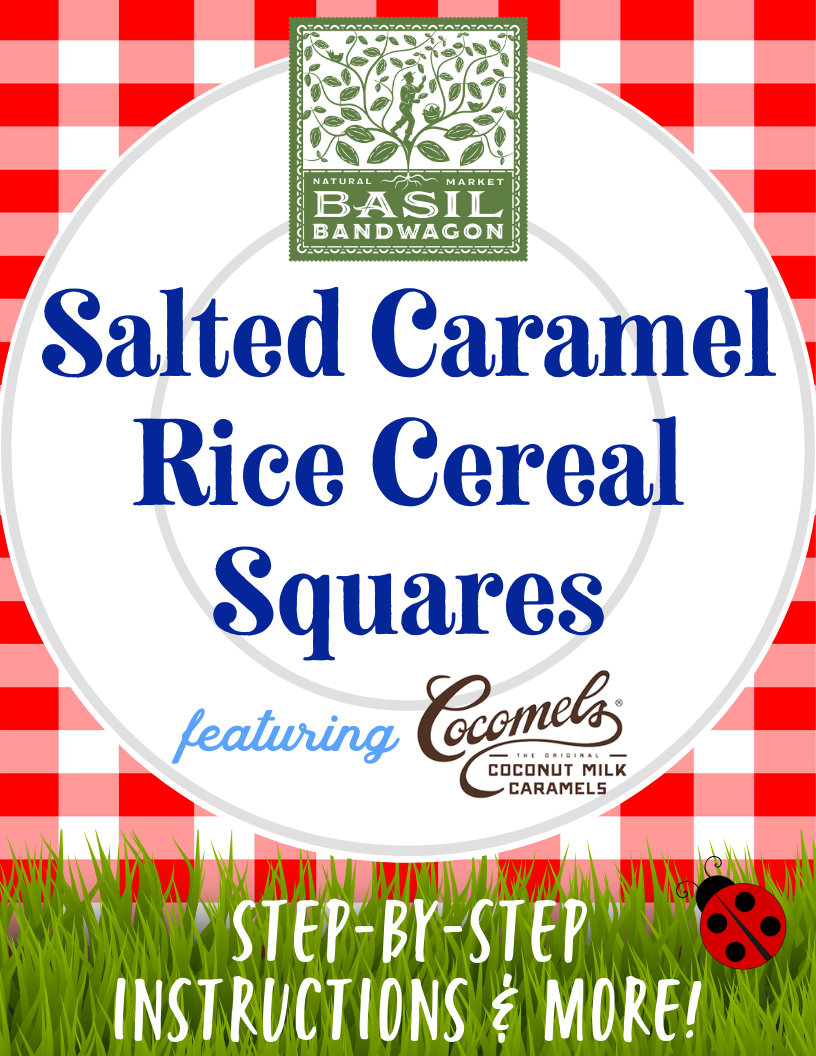 Salted Caramel Rice Cereal Squares