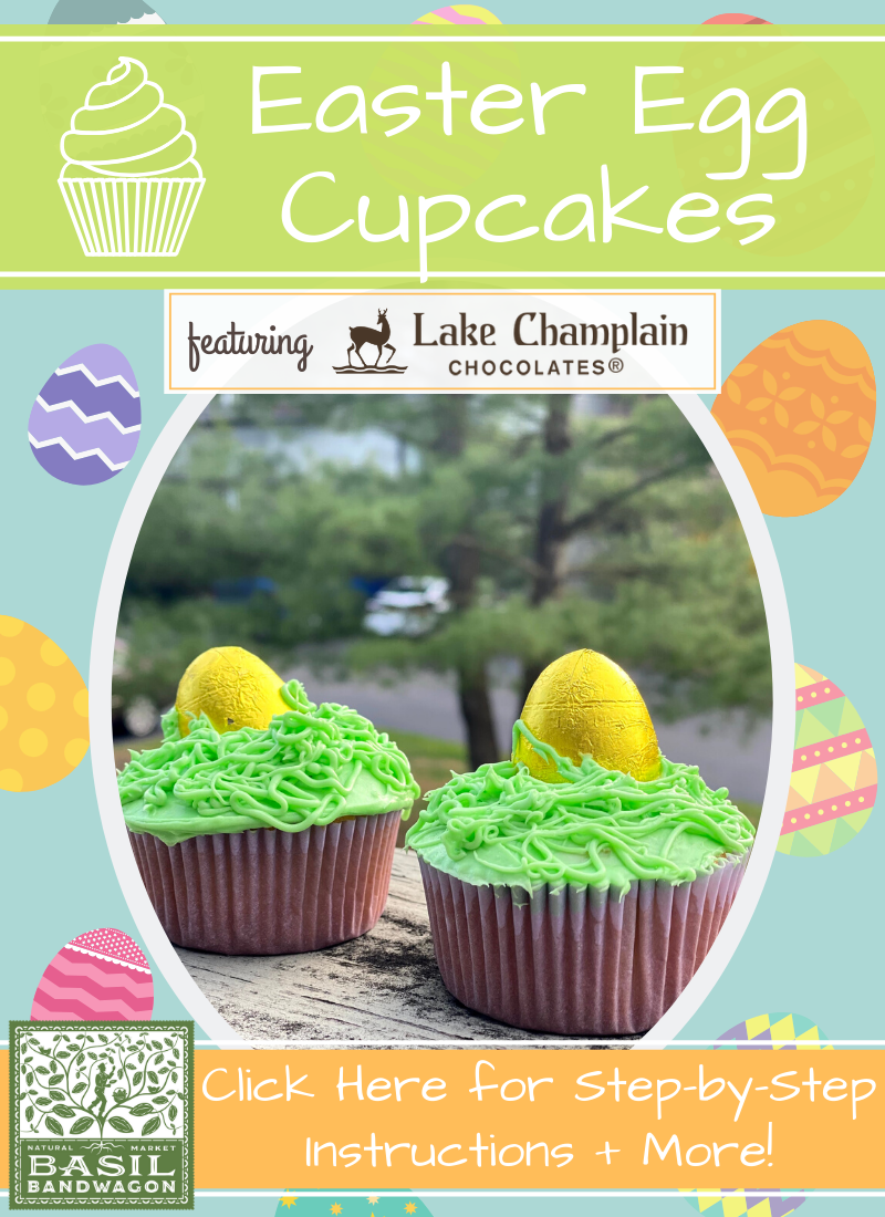 Easter Egg Cupcakes with Lake Champlain Chocolate!