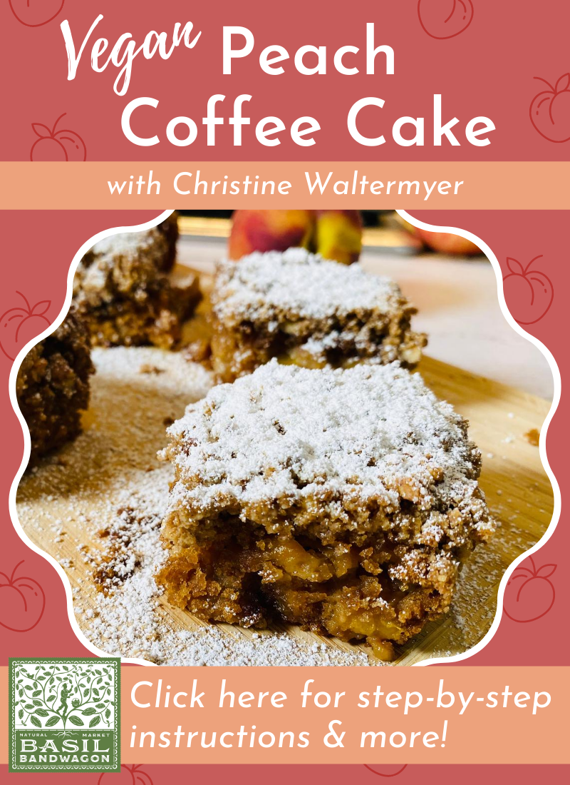 Vegan Peach Coffee Cake