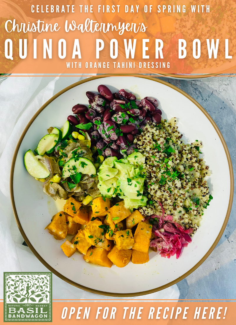 Christine Waltermyer’s Quinoa Power Bowl with Orange Tahini Dressing