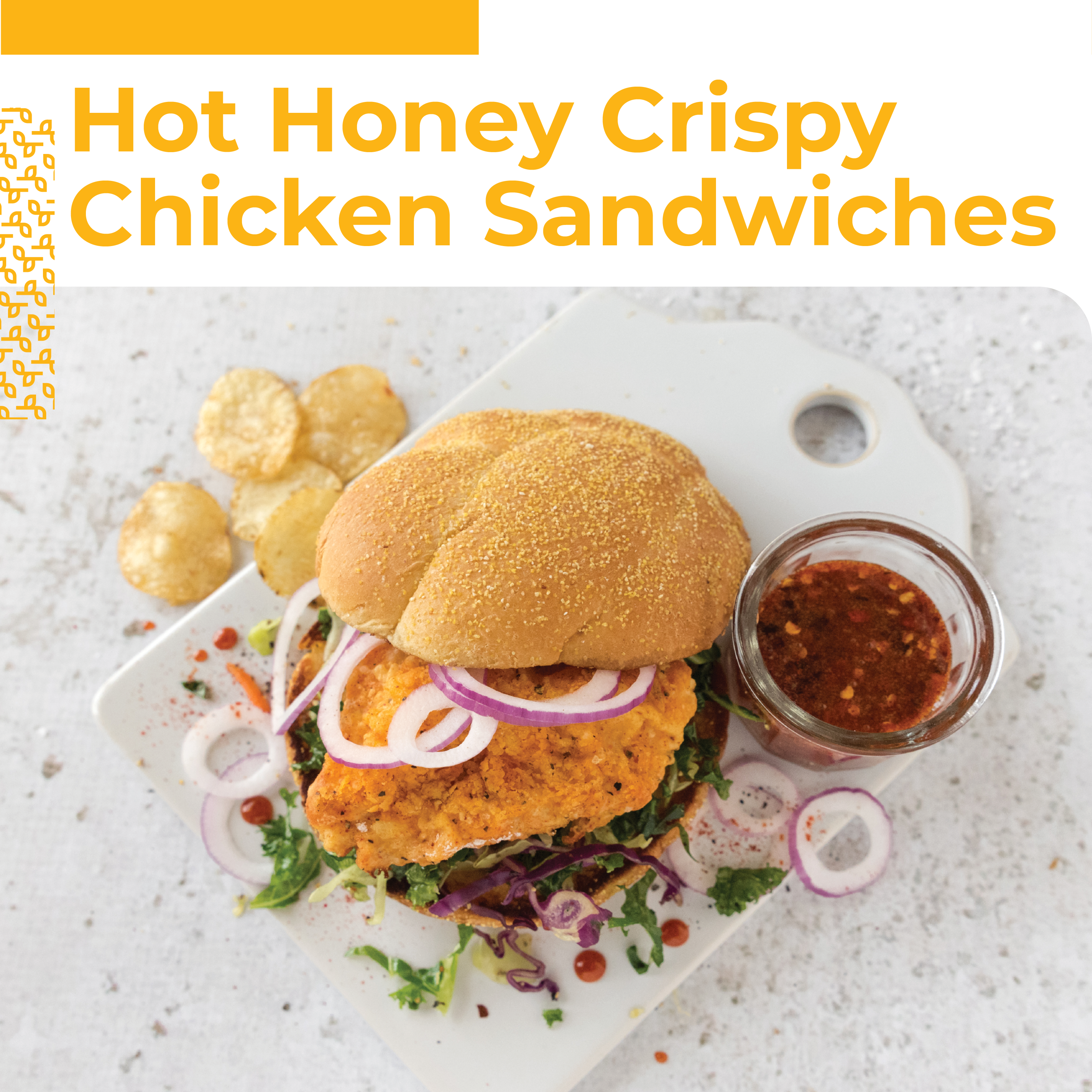 Hot Honey Crispy Chicken Sandwiches