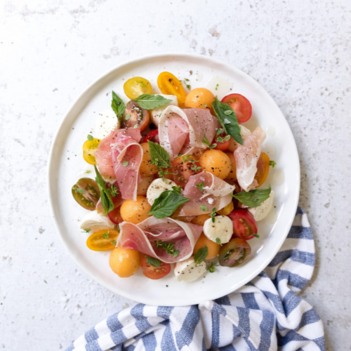 Tomato and Melon Caprese
