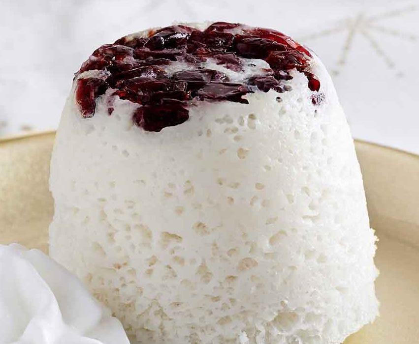 Cranberry Champagne Mug Cakes
