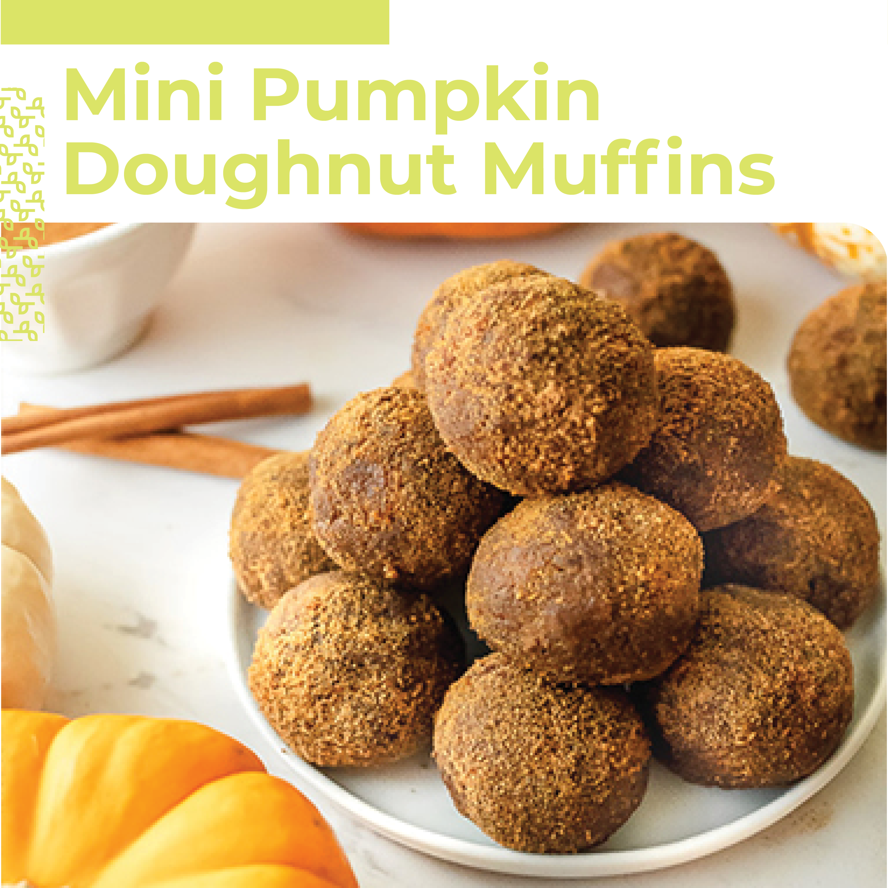 Mini Pumpkin Doughnut Muffins