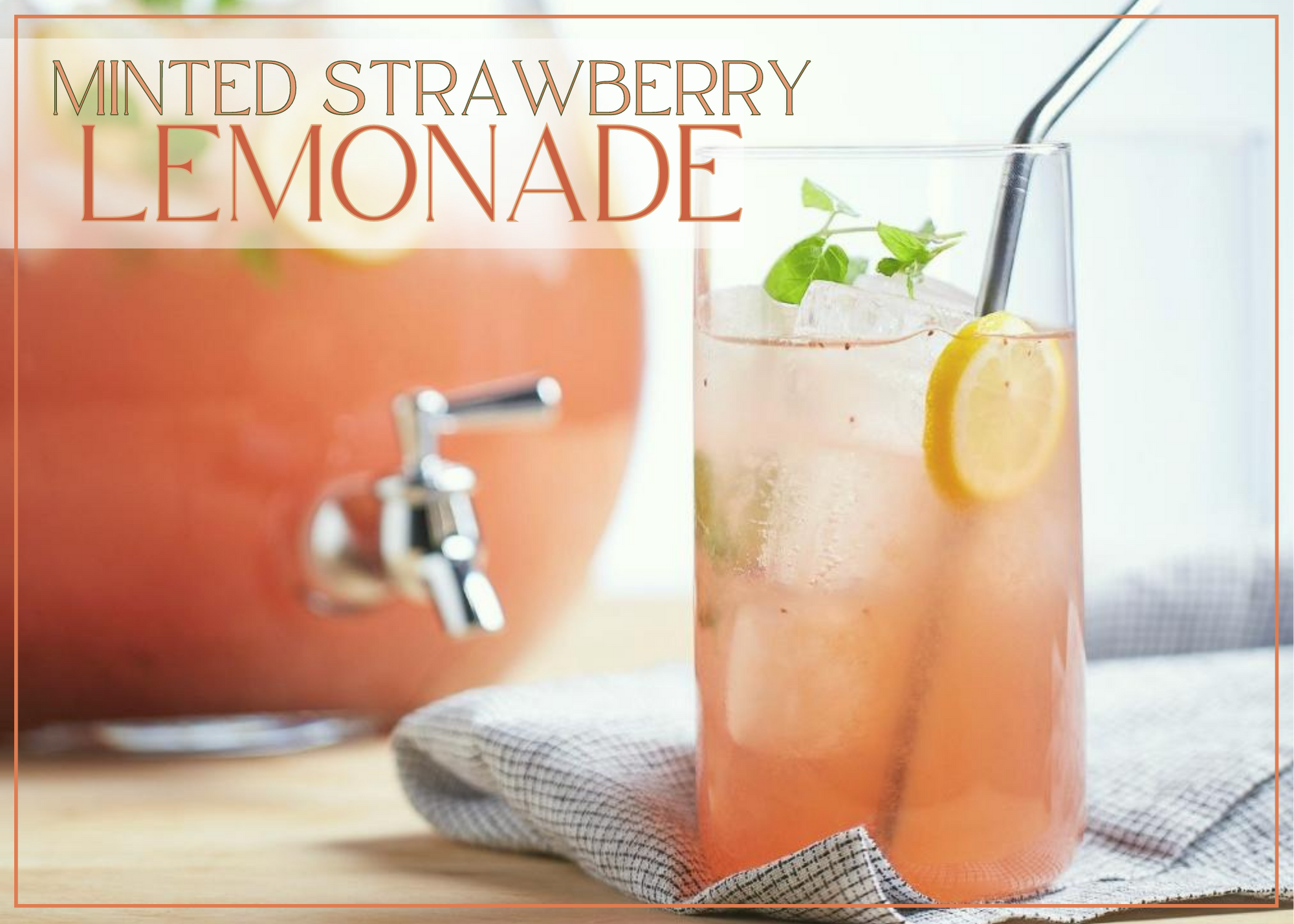 Minted Strawberry Lemonade