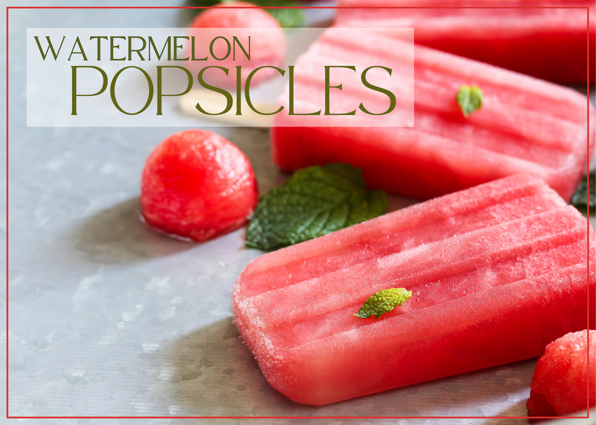 Refreshing Watermelon Popsicles