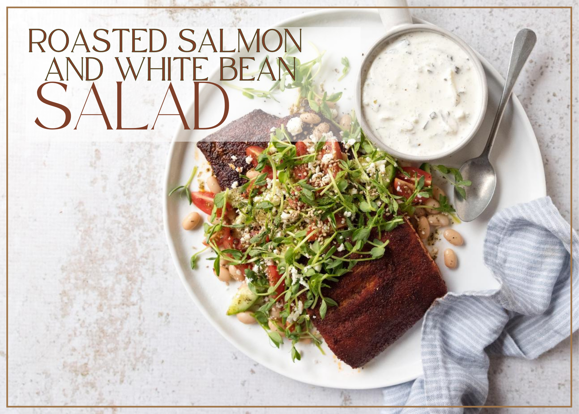 Roasted Salmon and White Bean Salad