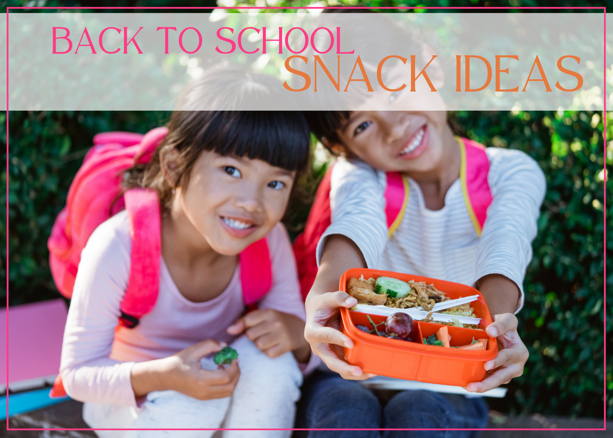 Back to School Snack Ideas