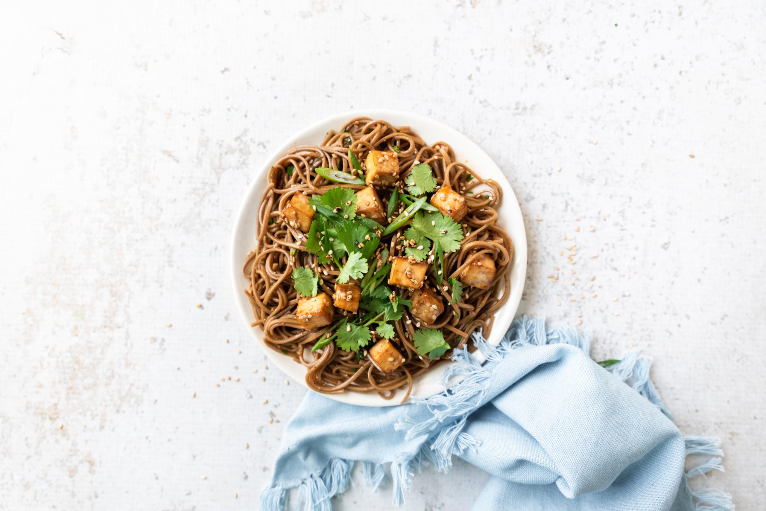 Buckwheat Noodles with Tofu