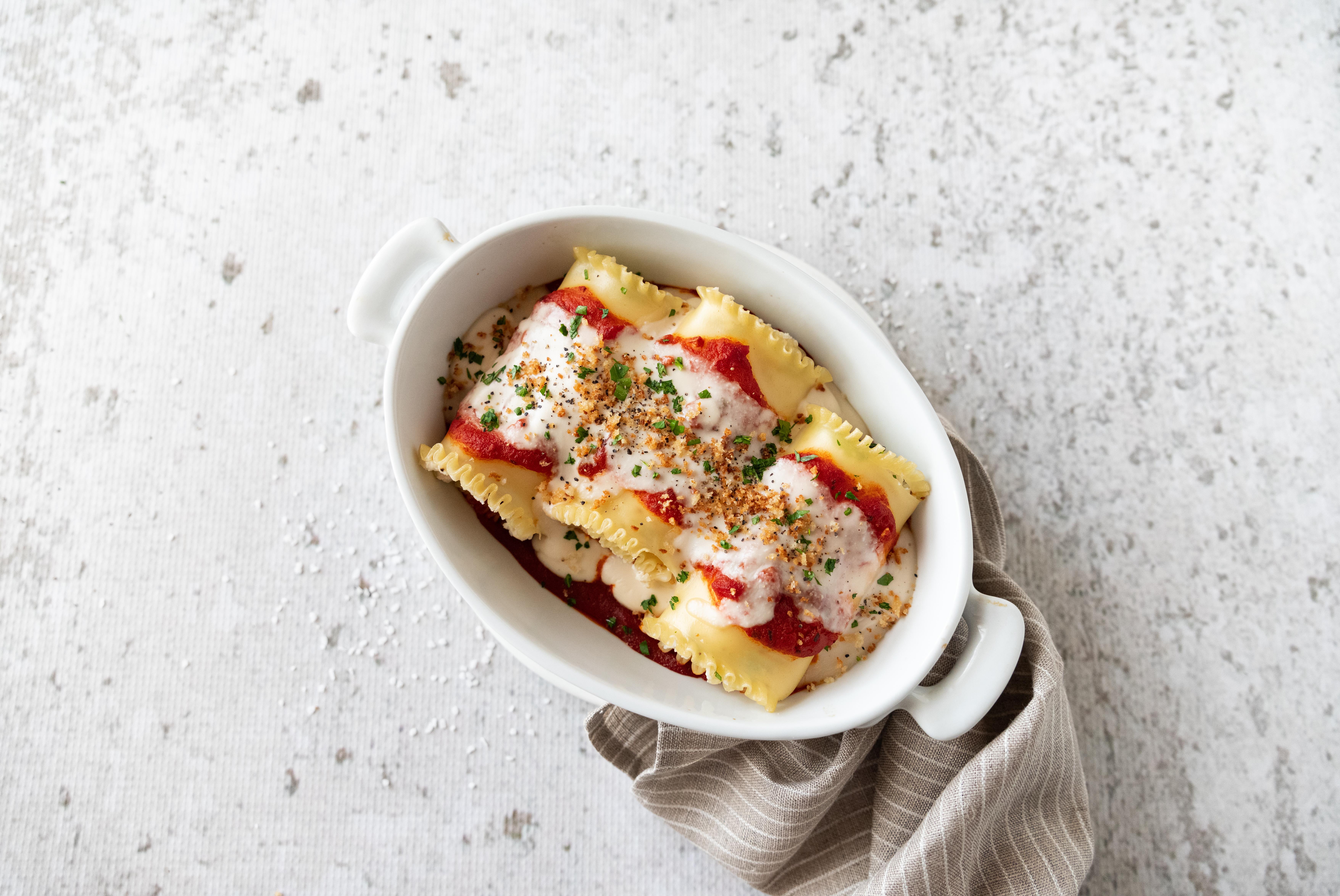 Vegan Lasagna Rolls