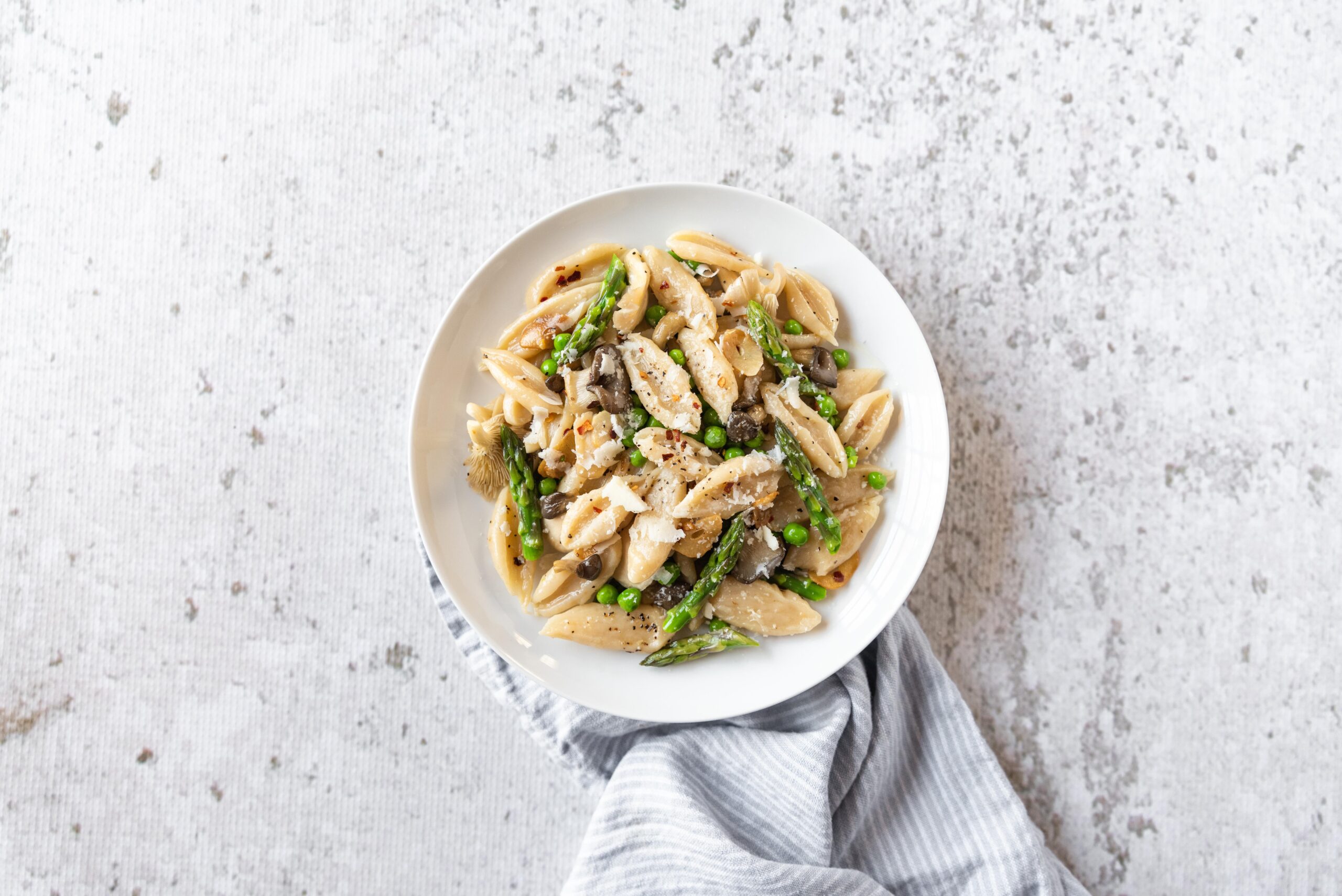 Scissor-Cut Tofu Pasta