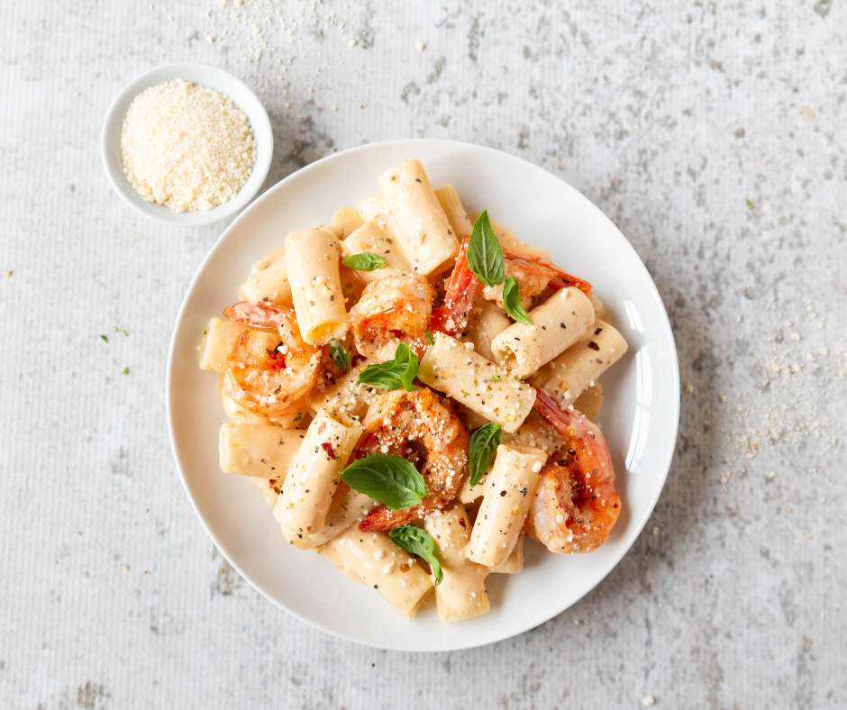 Shrimp Alfredo for Two