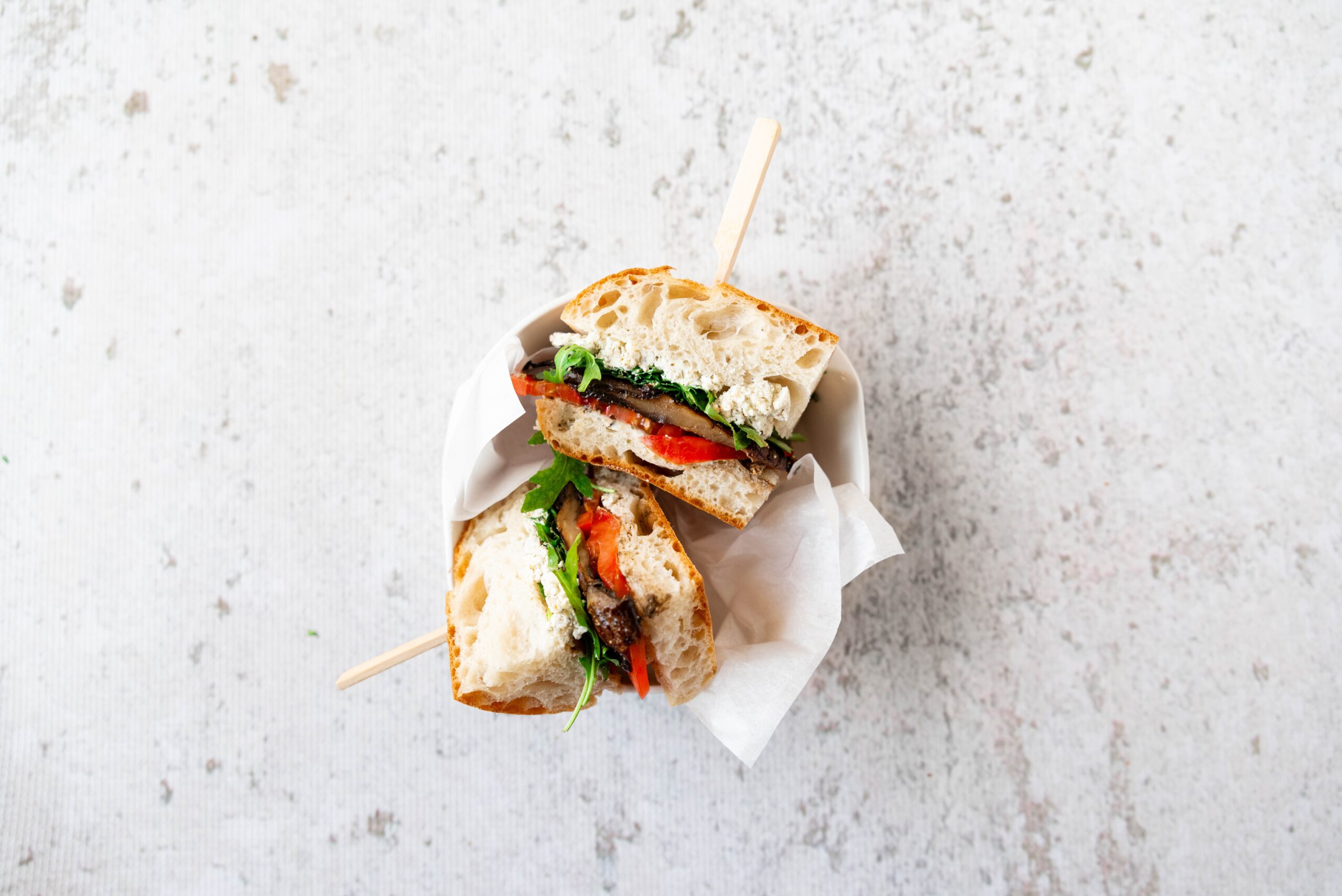 Portobello & Goat Cheese Sandwich