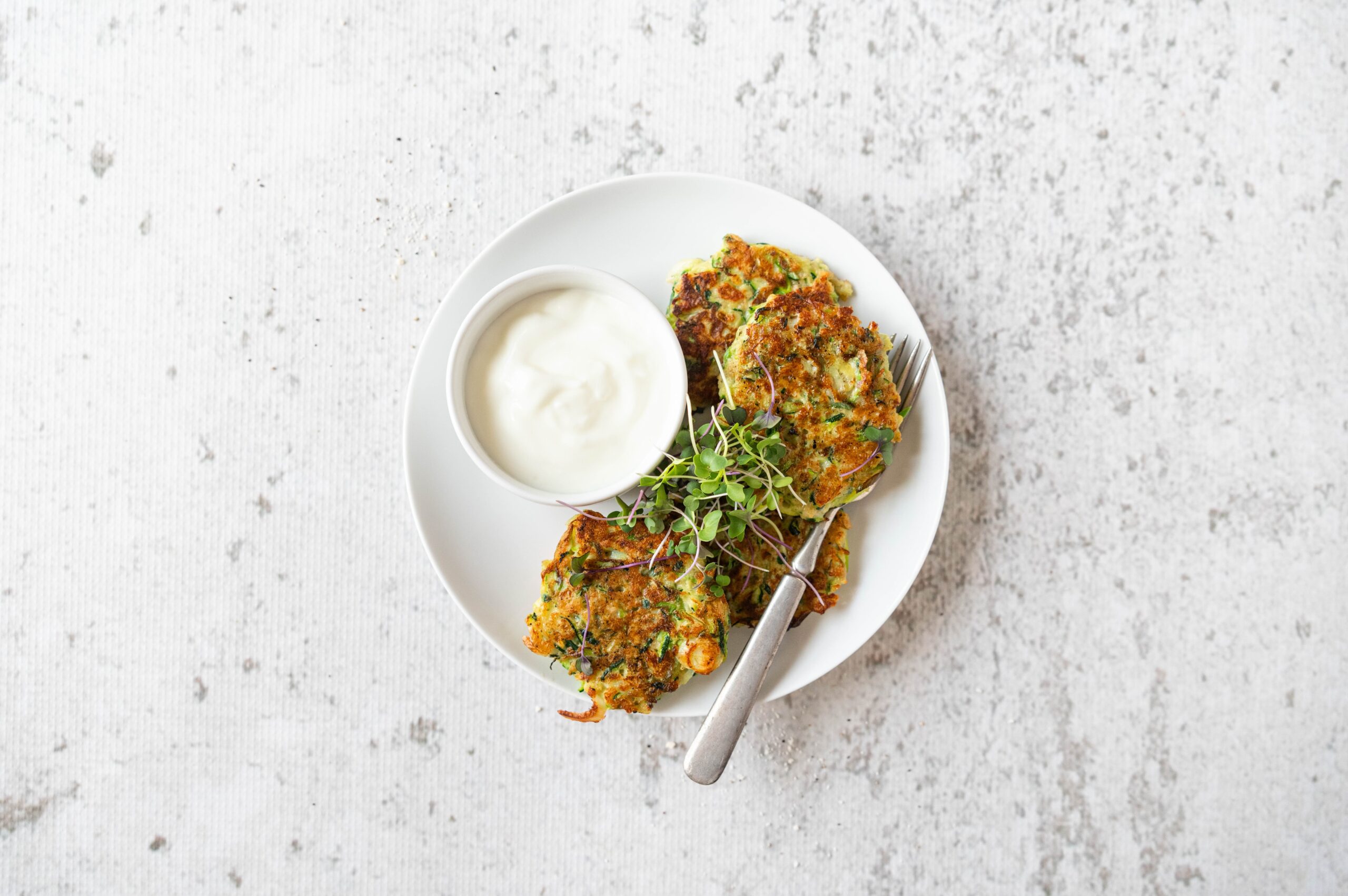 Ramp and Zucchini Fritters