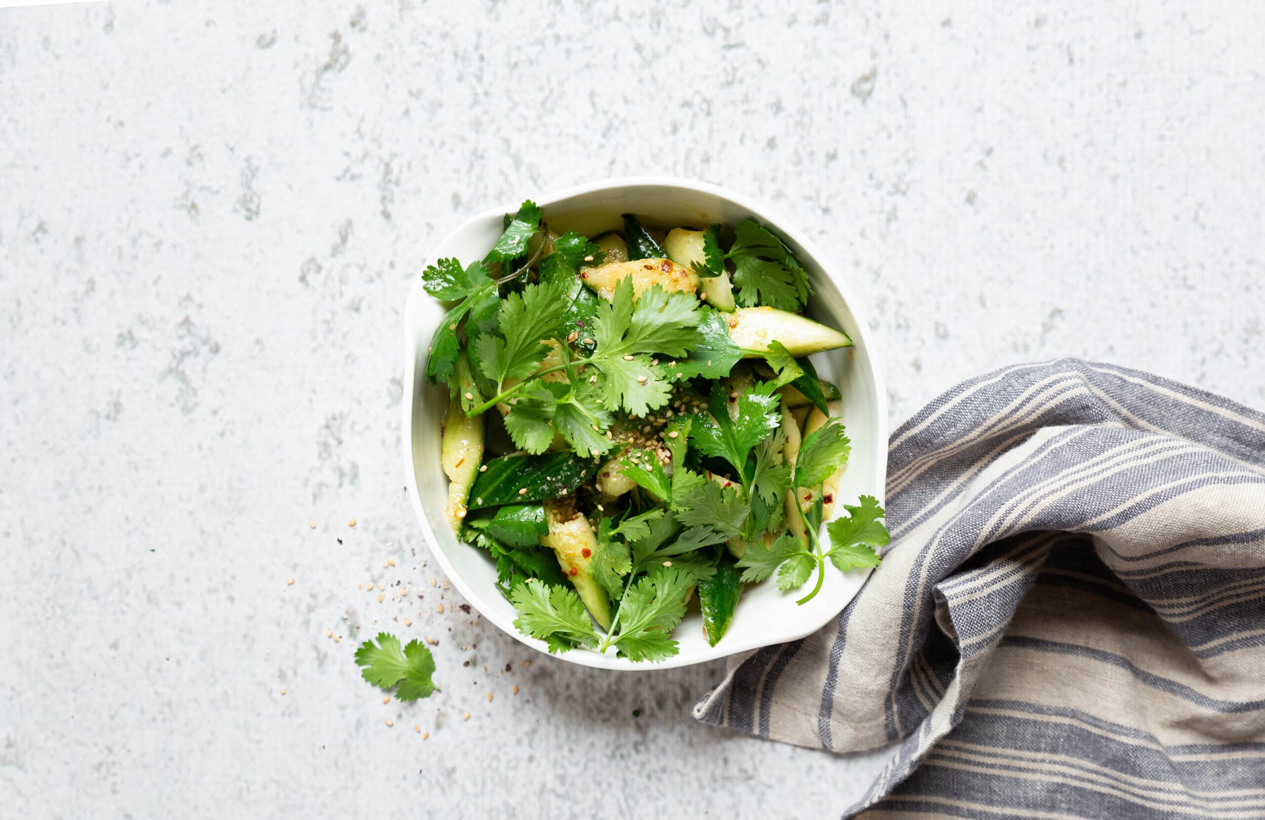 Smashed Cucumber Salad